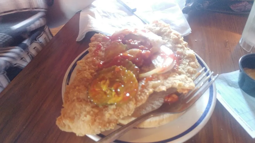 Breaded Pork Tenderloin Sandwich with Fries